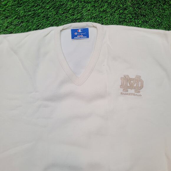 VTG 90s Champion USA Made Mater Dei Sweater Boxy Fit Drop Shoulder Large - Picture 2 of 8